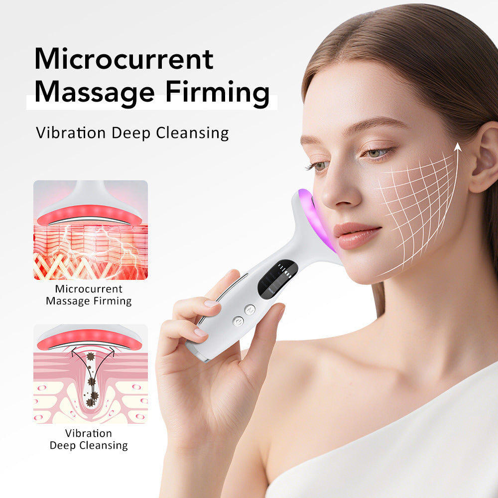 Intelligent Neck Beauty Device with Microcurrent and Warm Compress