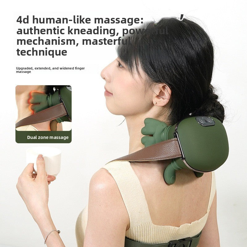 Wireless Shoulder Neck Massager with Heat Therapy