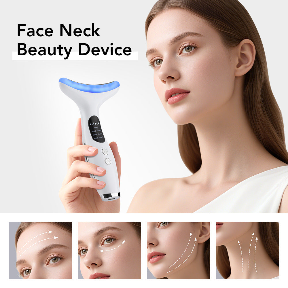 Intelligent Neck Beauty Device with Microcurrent and Warm Compress